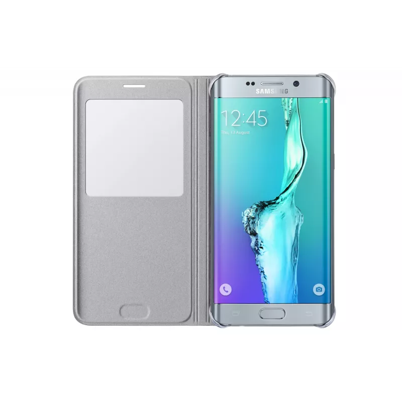 Capa para telemóvel Samsung EF-CG928 tipo carteira prateada