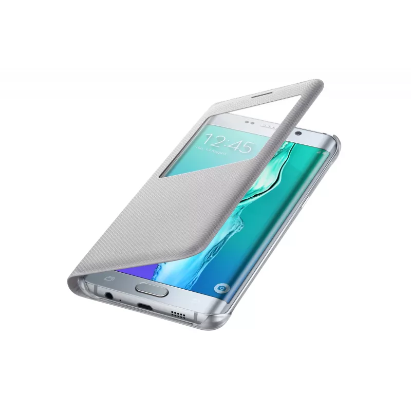 Capa para telemóvel Samsung EF-CG928 tipo carteira prateada