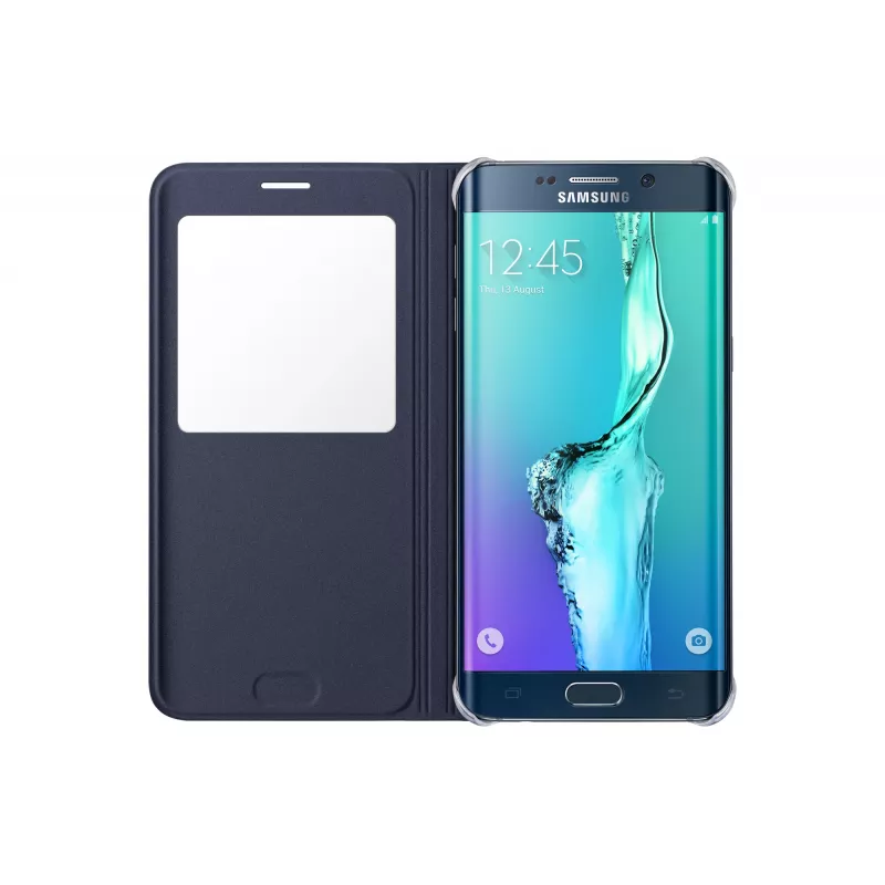 Capa para telemóvel Samsung EF-CG928 tipo flip preta, azul