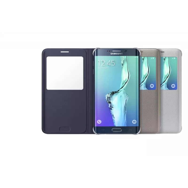 Capa para telemóvel Samsung EF-CG928 tipo flip preta, azul