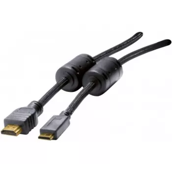 Cabo HDMI Hypertec 128269-HY 1,5 m HDMI Tipo A (Standard) HDMI Tipo C (Mini) Preto