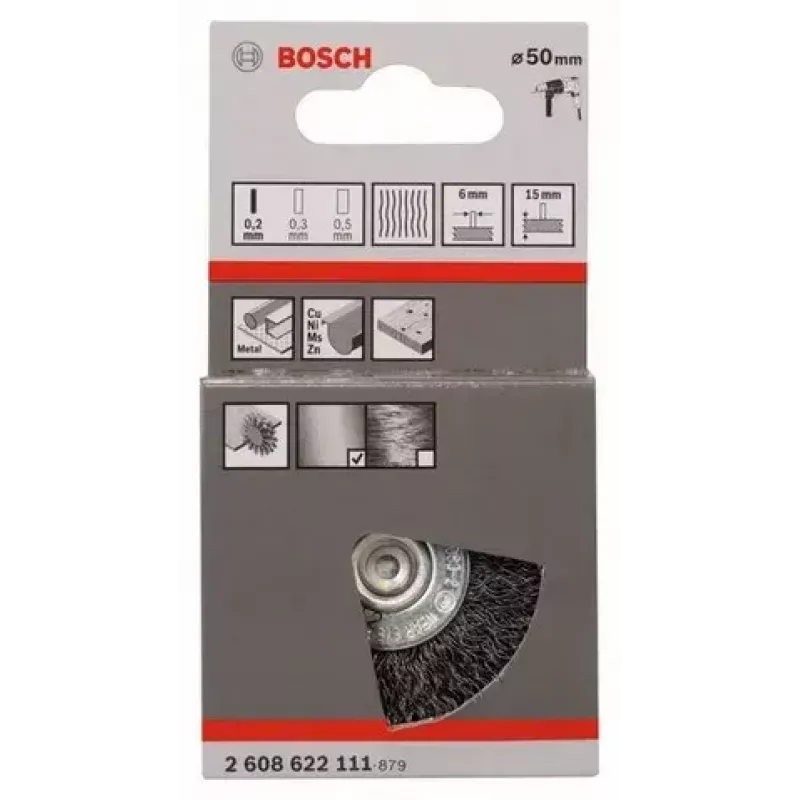 Bosch 2 608 622 111 Escova de arame/Escova circular 5 cm