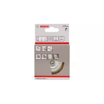Escovas de arame Bosch 2608622009 arame ondulado revestido a latão 7,5 cm
