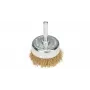 Escova de tacho com fio ondulado, revestida a latão, Bosch 2608622008, diâmetro 5 cm
