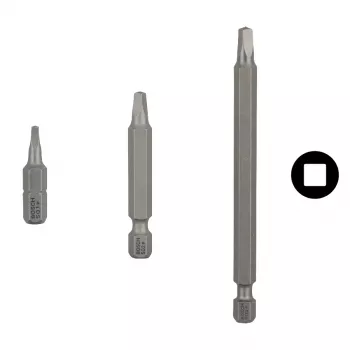 Conjunto de bits de aparafusar Bosch extra duro, 3 unid., 25 mm comprimento, haste hexagonal 1/4