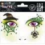 Autocolante de arte facial HERMA bruxa