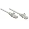 Intellinet 737302 cabo de rede patch, Cat5e, 0,25 m, UTP, RJ45, moldado, sem ganchos, cinzento