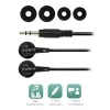 Ewent EW3584 Auscultadores/headset com fios In-ear Música preto