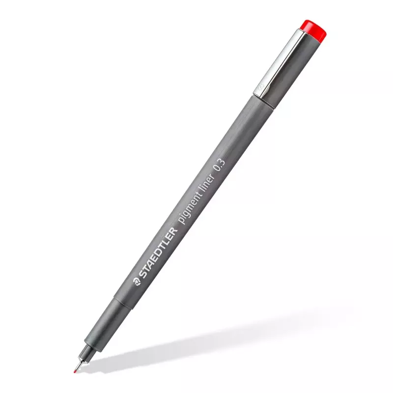 Caneta fineliner Staedtler Pigment Liner 30803-SSB6 Azul Castanho Verde Laranja Vermelho Violeta