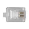 Ficha modular ACT RJ11 (6P/4C) para cabo redondo com condutores flexíveis