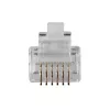 Ficha modular ACT RJ12 (6P/6C) para cabo plano