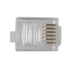 Conector modular Intronics RJ-12 M TD106M ACT cabo redondo condutor maciço em saco 25 unid.