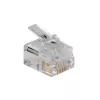 Conector modular Intronics RJ-12 M TD106M ACT cabo redondo condutor maciço em saco 25 unid.