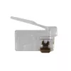 Conector modular Intronics RJ-12 M TD106M ACT cabo redondo condutor maciço em saco 25 unid.