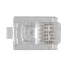 Conector modular Intronics RJ-12 M TD106M ACT cabo redondo condutor maciço em saco 25 unid.