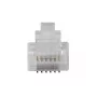 Conector modular ACT RJ12 (6P/6C) para cabo redondo com condutores flexíveis
