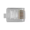 Conector modular ACT RJ12 (6P/6C) para cabo redondo com condutores flexíveis