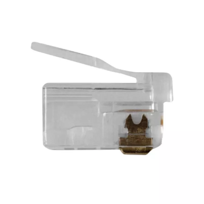 Conector modular ACT RJ12 (6P/6C) para cabo redondo com condutores flexíveis