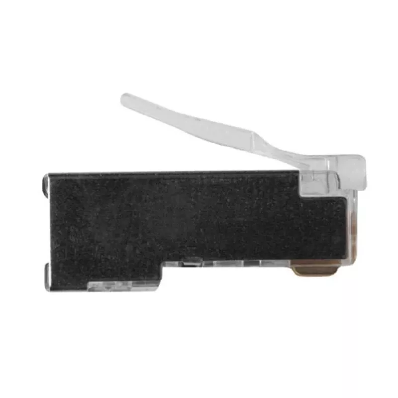 Conector modular blindado ACT RJ45 (8P/8C) para cabo redondo com condutores flexíveis