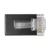 Conector modular blindado ACT RJ45 (8P/8C) para cabo redondo com condutores maciços