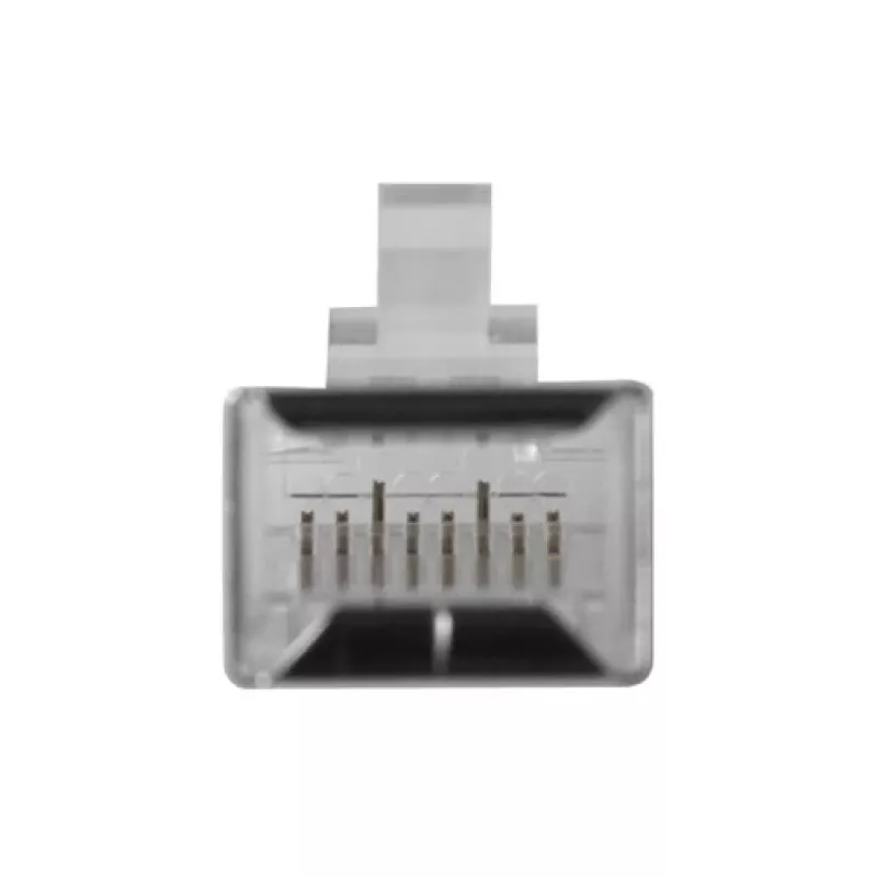 Conector modular blindado ACT RJ45 (8P/8C) CAT6 para cabo redondo com condutores maciços ou flexíveis