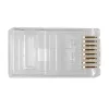 Conector modular ACT RJ45 (8P/8C) CAT6 para cabo redondo com condutores maciços ou flexíveis