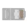Conector modular ACT RJ45 (8P/8C) CAT6 para cabo redondo com condutores maciços ou flexíveis