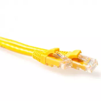 ACT Amarelo 7 metros Cabo de patch U/UTP CAT6A, sem patilhas com conectores RJ45