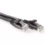 ACT Preto 1 metro Cabo de patch U/UTP CAT6A sem patilhas com conectores RJ45