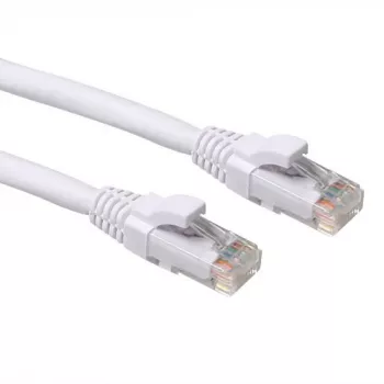Cabo de rede ACT branco 3,00 metros U/UTP CAT6A sem proteção de encaixe com fichas RJ45