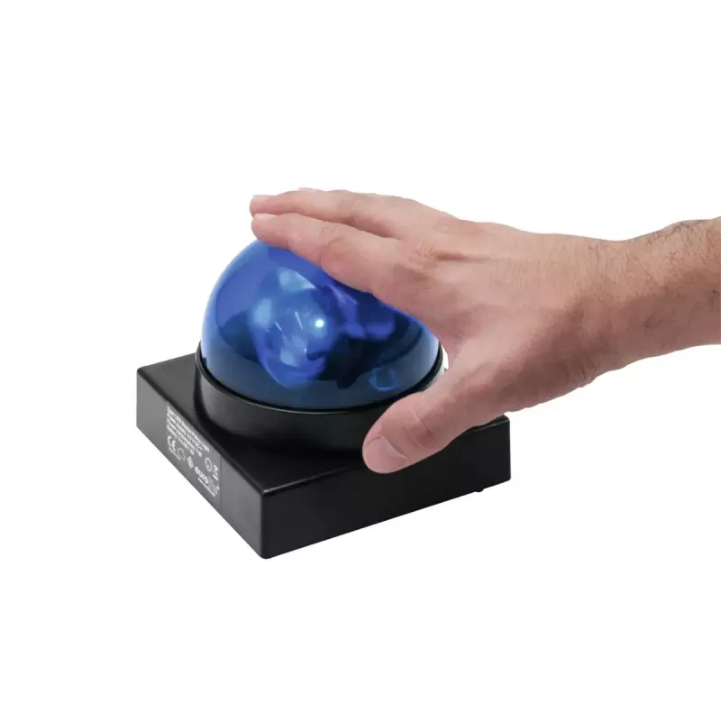 Luz de alarme portátil azul Eurolite 50603650 a pilhas 1W
