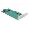 Placa de expansão DeLOCK PCI Express x4 para M.2 Key B + M - Low-Profile