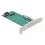 Placa de expansão DeLOCK PCI Express x4 para M.2 Key B + M - Low-Profile