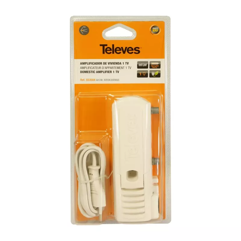 Televes 553504 amplificador de sinal de TV, 88 - 1006 MHz