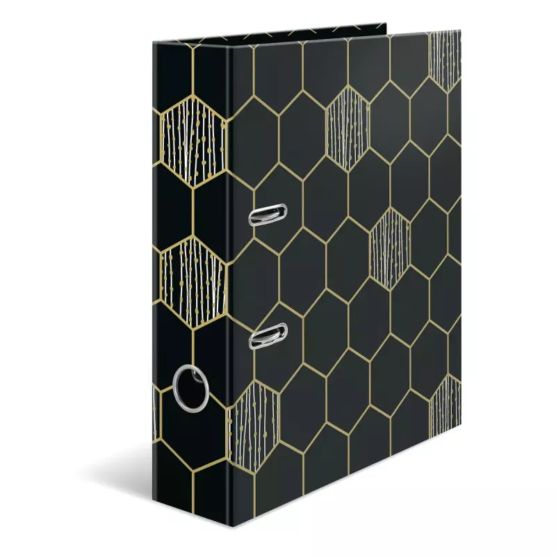 Dossier HERMA 7016 A4 preto cinzento arquivo D-Ring