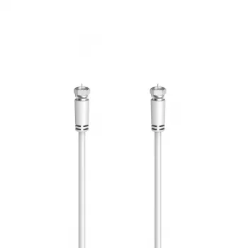 Hama 00305059 cabo coaxial 1,5 m tipo F branco