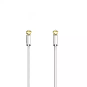 Hama 00305070 cabo coaxial 1,5 m tipo F branco