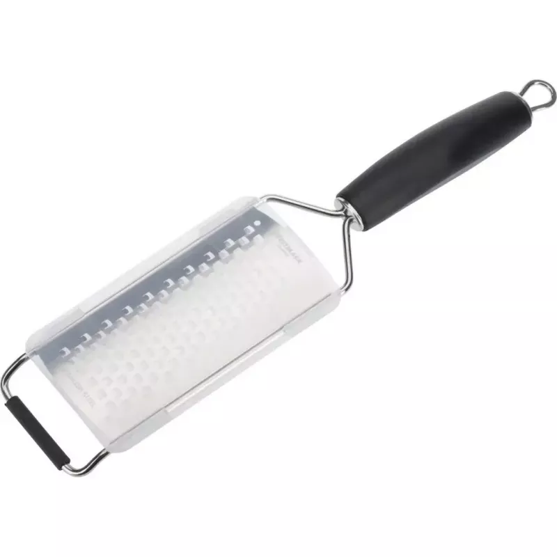 Westmark Technicus-Square 14122270 ralador plano, aço inoxidável/TPE, argola para pendurar, 65 mm, preto
