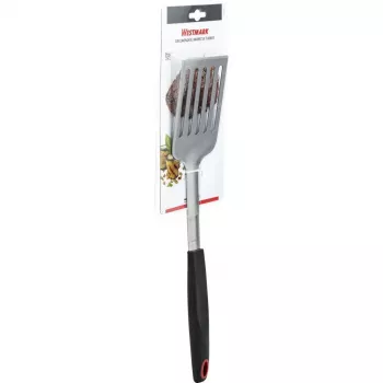 Espátula de cozinha Westmark 15092280 — cabeça de plástico/TPE, cabo de aço inoxidável, 430×88×25 mm, preto/vermelho