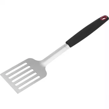 Espátula de cozinha Westmark 15092280 — cabeça de plástico/TPE, cabo de aço inoxidável, 430×88×25 mm, preto/vermelho