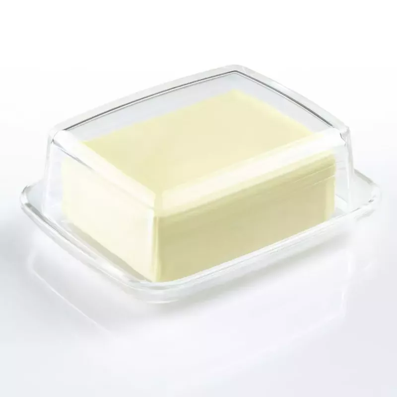 Manteigueira Westmark 20852260, vidro retangular, 143×118×55 mm, transparente
