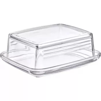 Manteigueira Westmark 20852260, vidro retangular, 143×118×55 mm, transparente