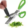 Tesoura de cozinha Westmark Kräuter‑Fee 200 mm – lâminas de aço inoxidável, cabo verde, para ervas