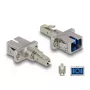 Acoplador híbrido de fibra ótica DeLOCK LC simplex macho para SC simplex fêmea bege