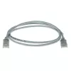 Cabo de patch slimline para data center ACT cinzento 10 metros LSZH U/UTP CAT6 com alívio de tensão e fichas RJ45