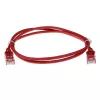 Cabo de patch slimline para data center ACT vermelho 7 metros LSZH U/UTP CAT6 com fichas RJ45