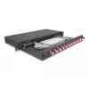 Caixa de fusão de fibra ótica DeLOCK 67005 preta metal 482x220x44 mm