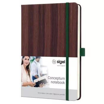 Bloco de notas Sigel CO673 A5 194 folhas castanho