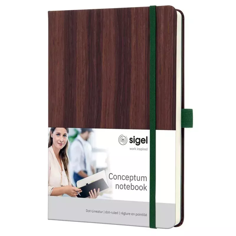 Bloco de notas Sigel CO673 A5 194 folhas castanho