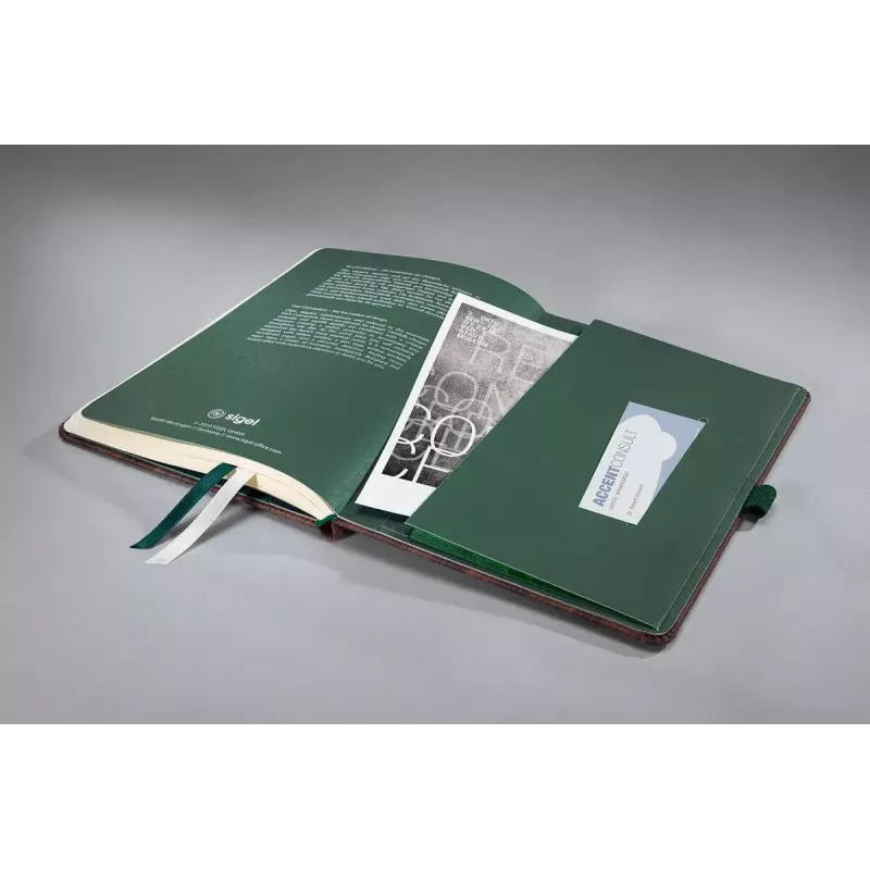 Bloco de notas Sigel CO673 A5 194 folhas castanho